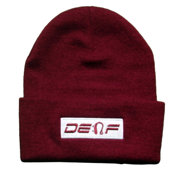 DEAF Clothing Skull cap beanie - Picture 1 of 2